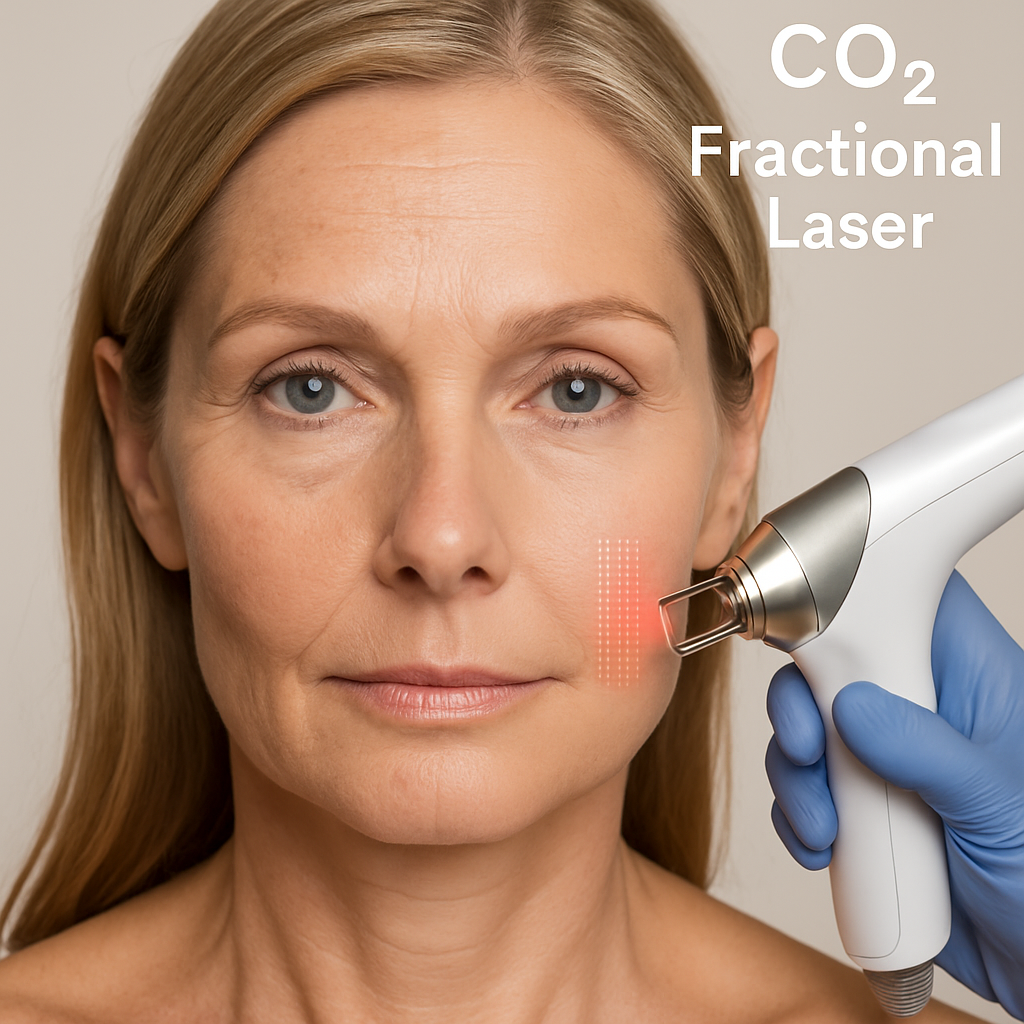لیزر CO₂فرکشنال چیست و چه تأثیری در جوانسازی پوست دارد؟ | راهنمای کامل و تخصصی 1 لیزر CO₂ فرکشنال